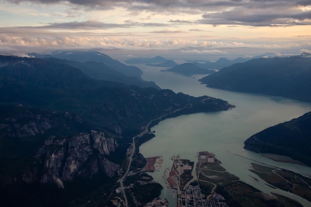 Howe sound vista aérea