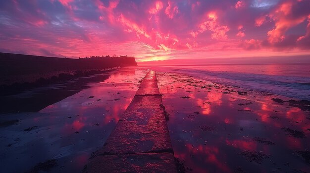 Foto howth nublado amanecer howth cabeza