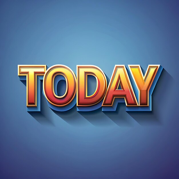 Hoy efecto de texto editable en 3D.