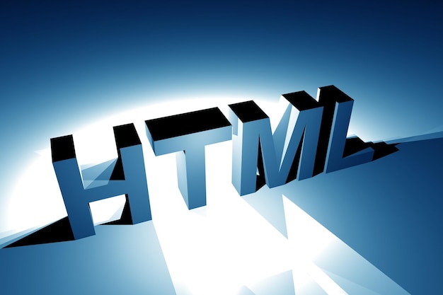 Foto html-3d-illustration