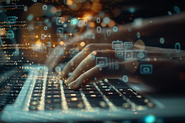 HTML-System für Websites Konzeptfoto