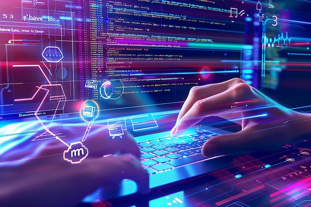 HTML-System für Websites Konzeptfoto