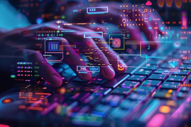 HTML-System für Websites Konzeptfoto
