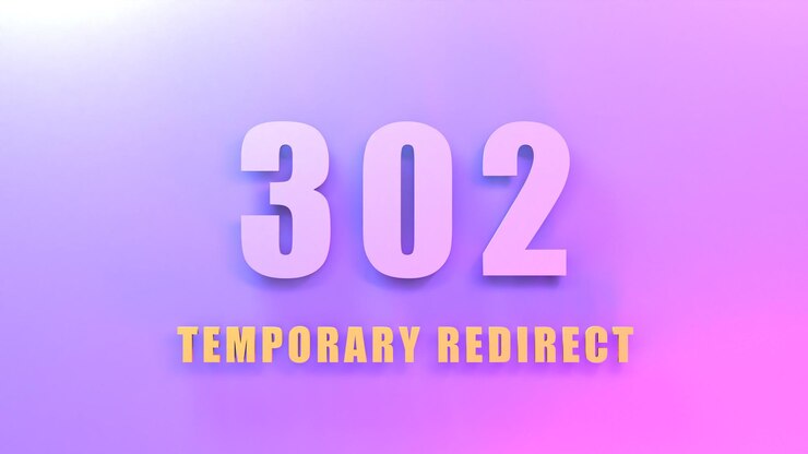 Foto http error 302 encontrado 3d renderizar ilustración