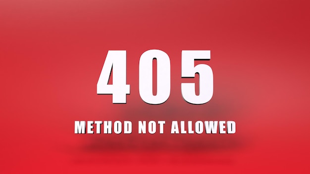 HTTP-Fehler 405-Methode nicht zulässig 3D-Darstellung
