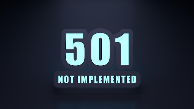 HTTP-Fehler 501 nicht implementiert 3D-Darstellung