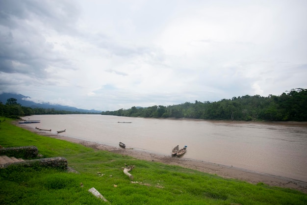 Huallaga-Flusspass in der Nähe der Stadt Chazuta im peruanischen Dschungel