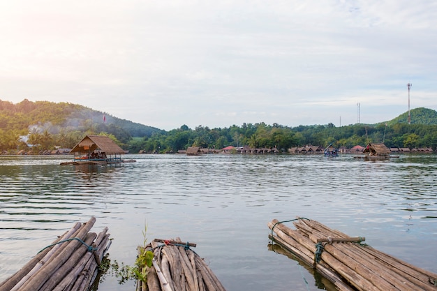 Foto huay kra ting-reservoir bei loei, thailand