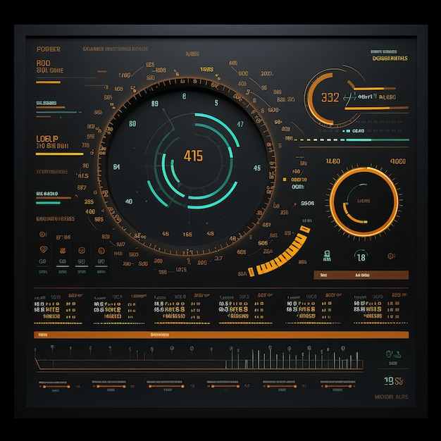 El HUD futurista llama elementos futuristas ilustraciones vectoriales