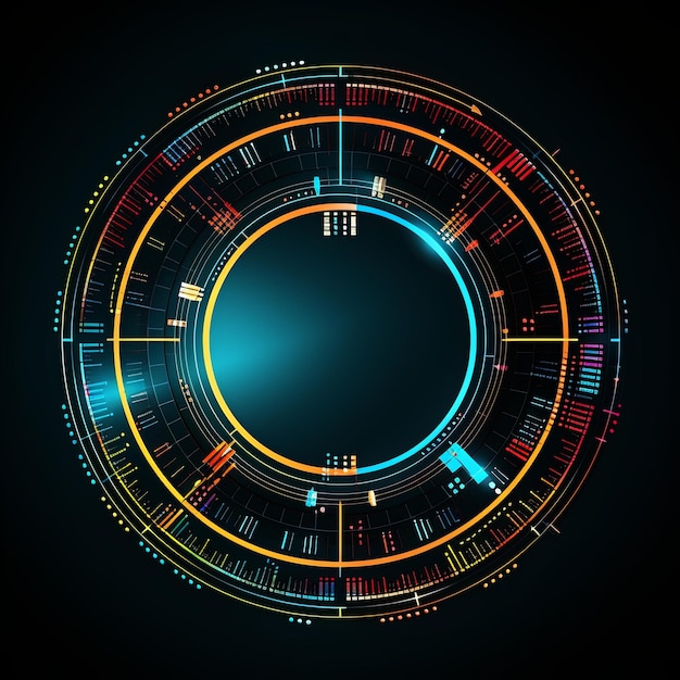 Foto el hud futurista llama elementos futuristas ilustraciones vectoriales