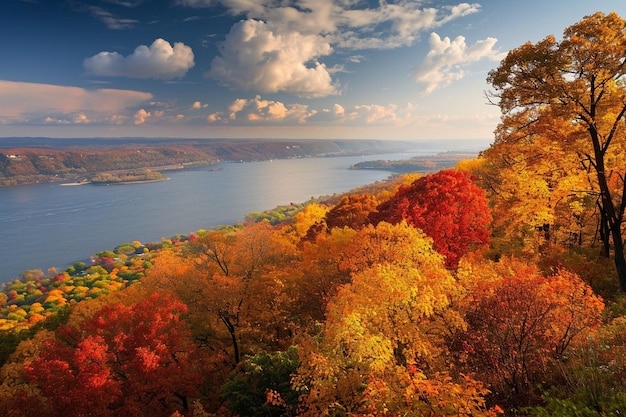 Hudson River Valley im Herbst