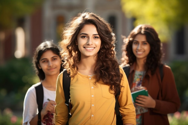 Hübsches indisches College-Mädchen an der Universität