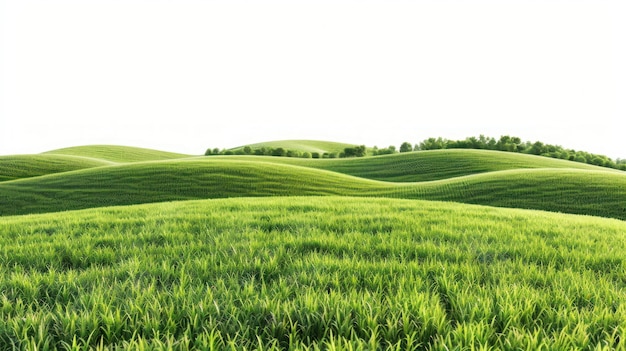 Hügelige Frühlingsfelder Landschaft Landschaft Vegetation