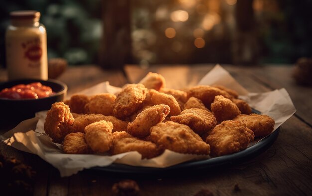 Foto hühnchen-nuggets