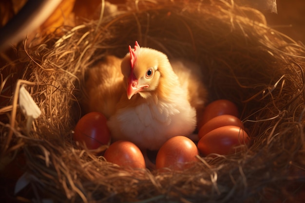 Foto hühner-hängen-eier