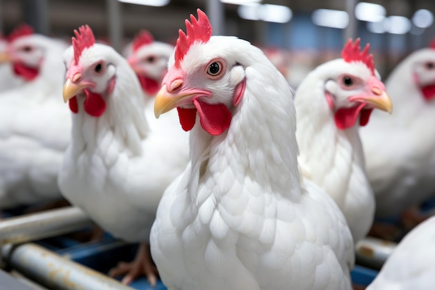 Hühner in einem ländlichen Gehege - ein Tierheimat für eine natürliche und gesunde Landwirtschaft