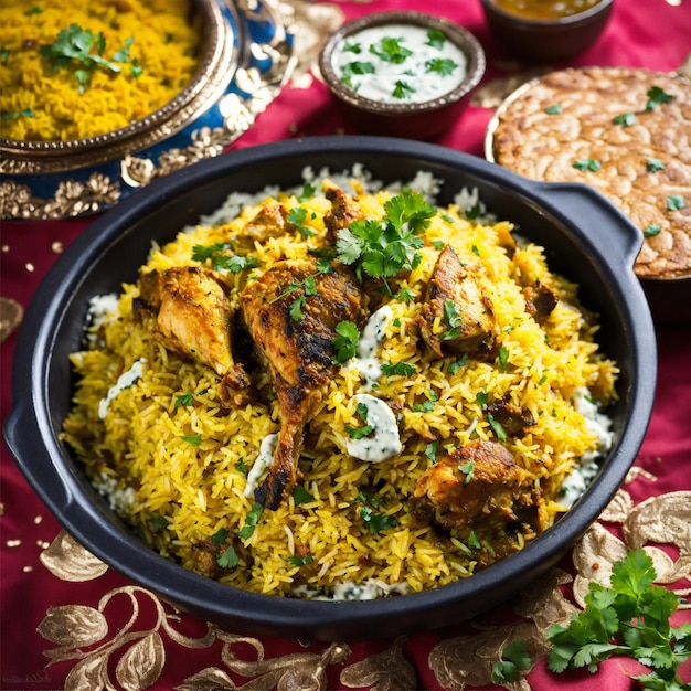 Hühnerbiryani aus Hyderabadi