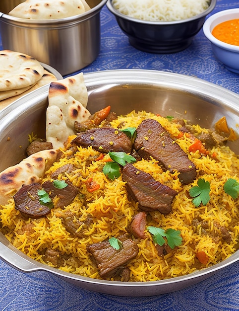 Hühnerbiryani Foto Ai erzeugt