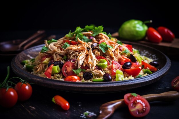 Hühnersalat mit Quinoa-Basis