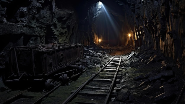Foto huellas abandonadas y embrujadas de carretas de minas