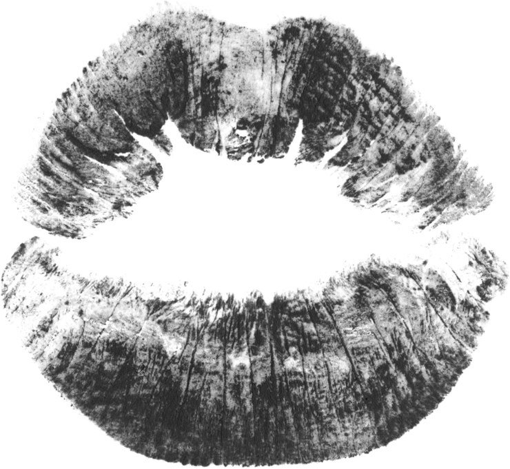 Foto las huellas de los besos desgastados