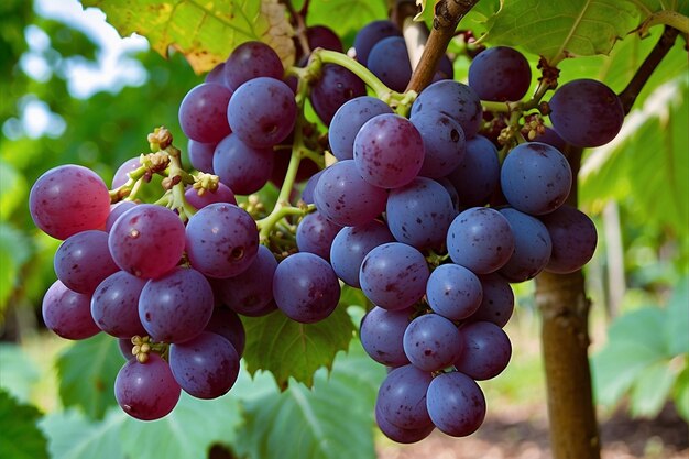 El huerto de la serenata de uvas tropicales es mágico.