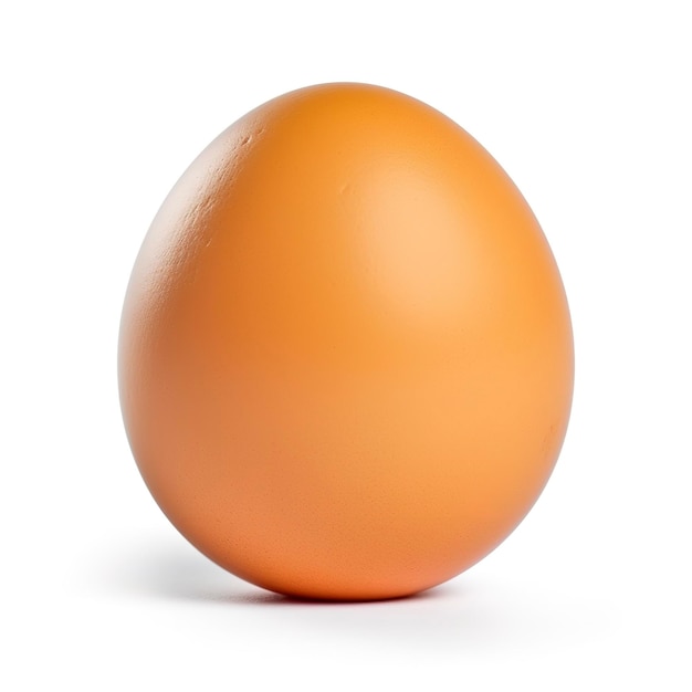Huevo aislado sobre fondo blanco con trayectoria de recorte genera ai