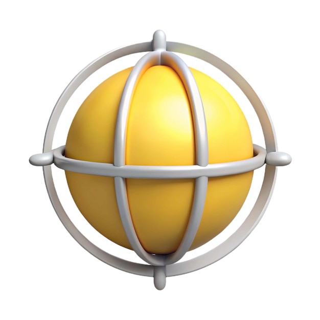 un huevo amarillo con una cadena de metal a su alrededor