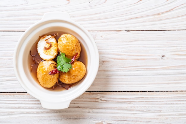 Huevo Frito con Salsa de Tamarindo