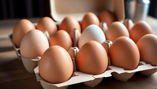 Huevos en caja