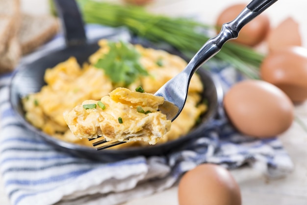 Foto huevos de desayuno