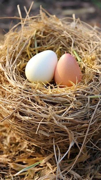 Foto huevos de gallina de campo libre un huevo abierto