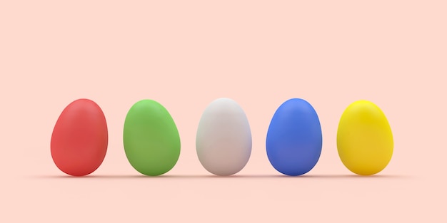 Huevos de Pascua de colores