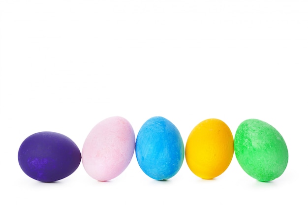 Huevos de pascua de colores