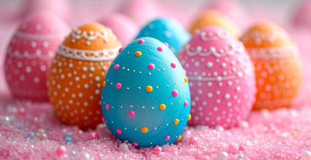 Foto huevos de pascua la fiesta sagrada de la pascua imagen generada por la ia