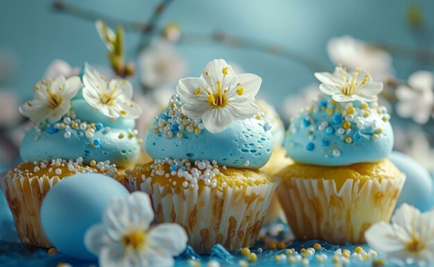 huevos de Pascua huevos de pascua con flores