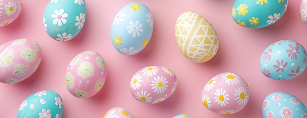 huevos de Pascua en IA rosa generados