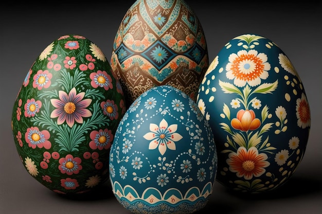 Huevos pintados de Pascua