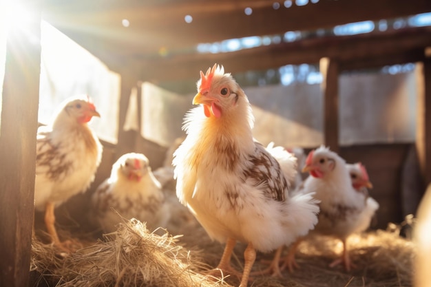 Huhn auf dem Bauernhof