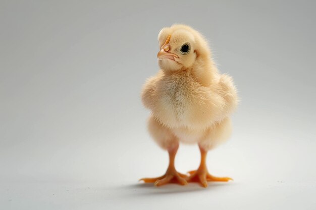 Huhn auf weißem Hintergrund