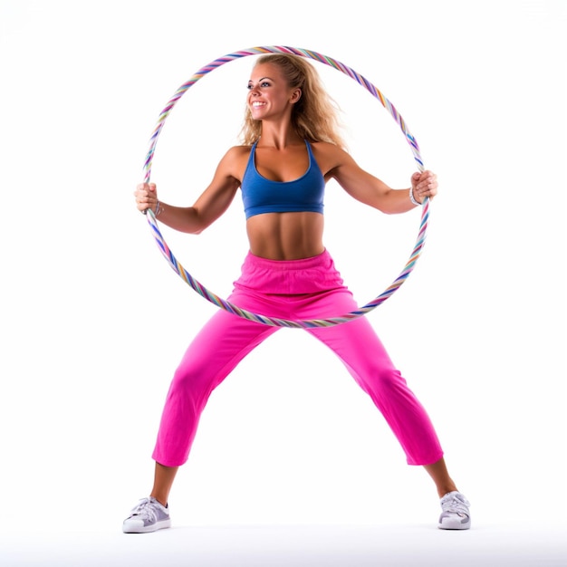 Hula Hoop con fondo blanco de alta calidad ultra