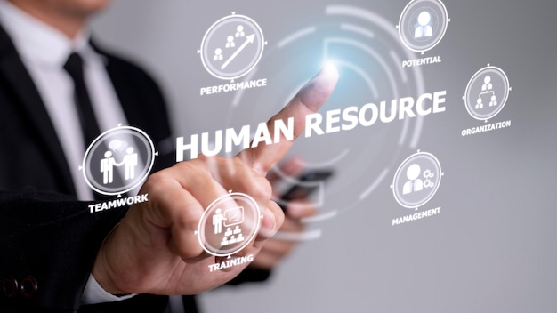 Human Resources Personalmanagement Recruiting Beschäftigung Headhunting Konzept