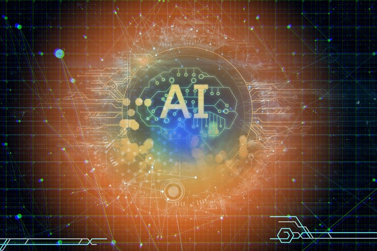 Foto humano crear ai cerebro inteligente tecnología ai diseño gráfico digital electrónica ai aprendizaje automático de ciencia robótica e inteligencia artificial innovación tecnológica y futurista