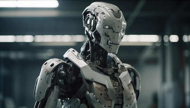 Humanoide Roboter mit hochtechnologischer generativer KI