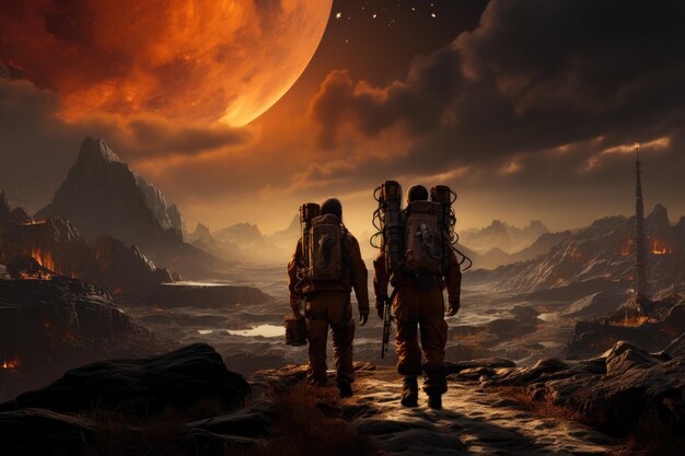 Los humanos en Marte el concepto fascinante de la exploración interplanetaria