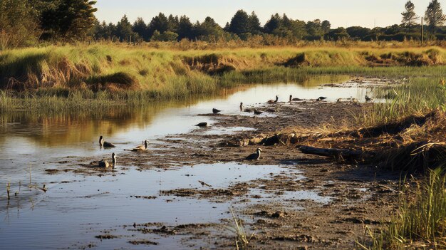 Humedales contaminados con vida silvestre en riesgo