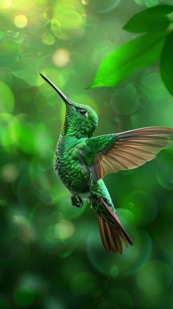 Foto hummingbird el fondo de un animal lindo en alta resolución