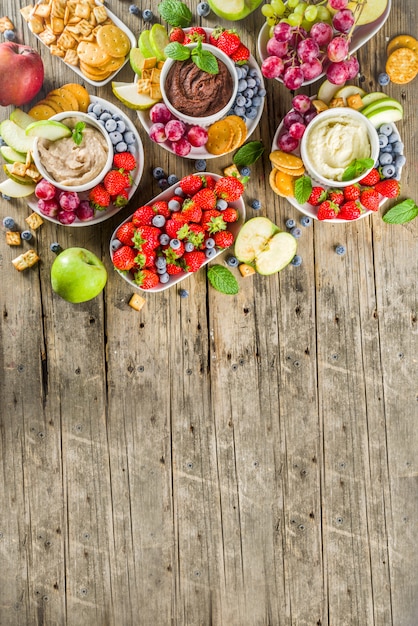 Hummus de postre dulce casero