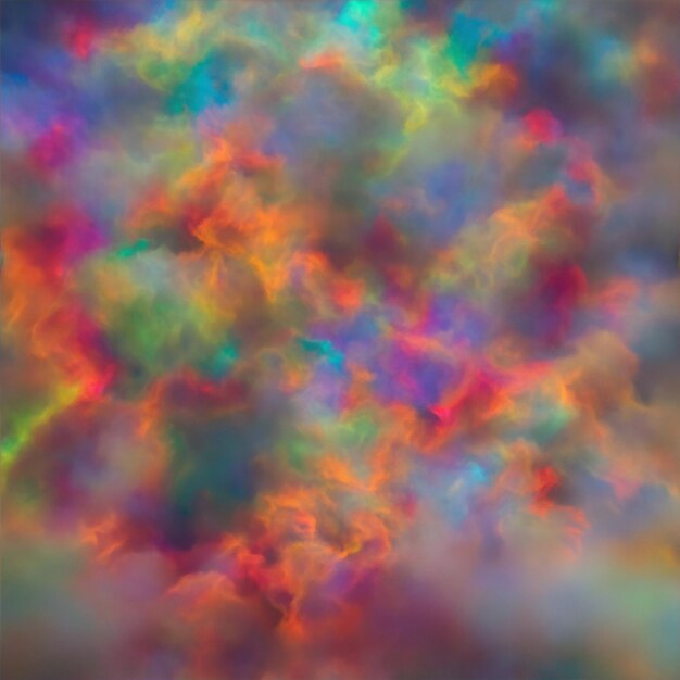 Un humo de colores vibrantes de ensueño generado por ai