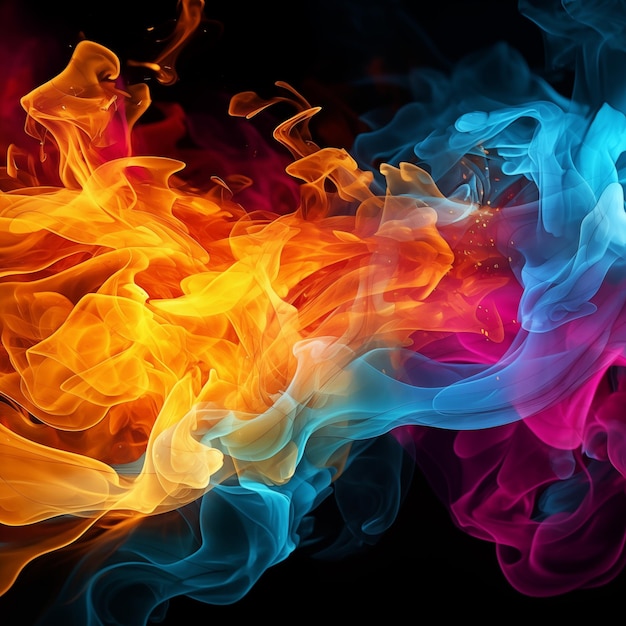 humo colorido fondo abstracto